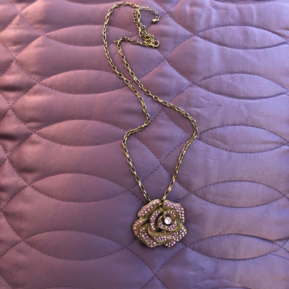 Pink Flower Necklace